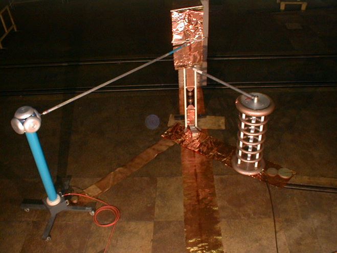 Montaj inalta tensiune pentru etalonare divizor